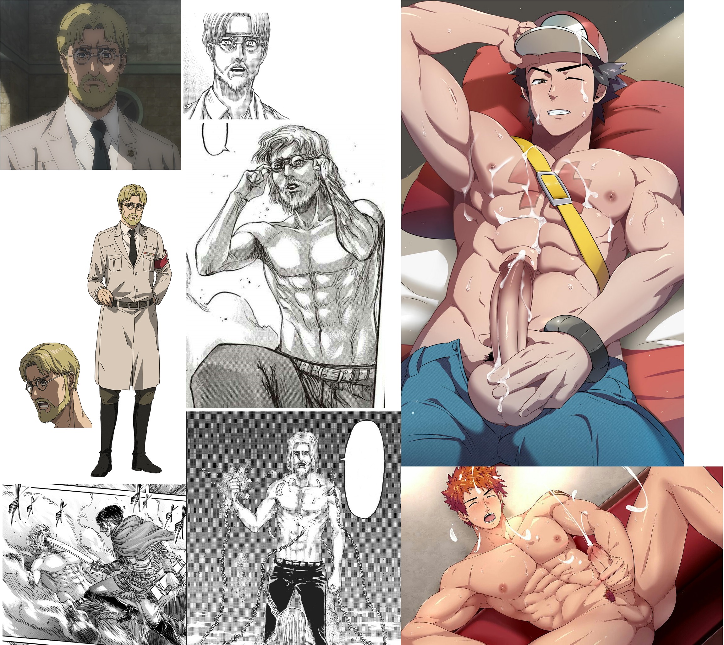 Requesting Zeke Jaeger from Attack on titan masturbating, extra points if h...